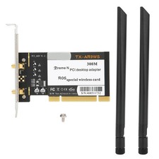 Hot PCI Desktop Adapter 300M 802.11b/g/n Wireless WiFi Card 2Antennas AR9223