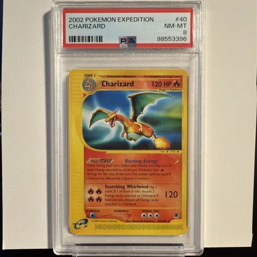 2002 Pokemon Expedition #40 Charizard PSA 8