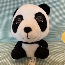 Protected World Panda Soft Toy Plush Cuddly Toy 20cm Tall Wildlife Big Eyes