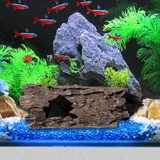 Tree Hole Resin Aquarium Ornament Shelter Hide Hut Terrarium Decor Tree Stump