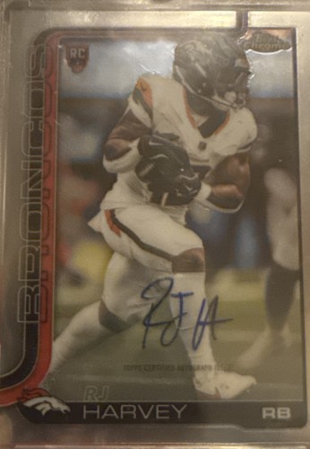 2025 Topps Chrome - Rookie Autographs RJ Harvey #RA-RH (RC)
