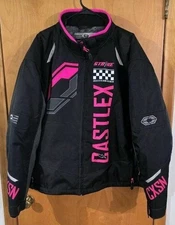 Castle X Strike CXSN Women’s Snowmobile Jacket 4W Black Pink Waterproof...
