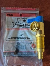 Shark Bite 24813A Brass 200 PSI Cold Washing Machine Valve 1/2 PEX Barb Plumbing