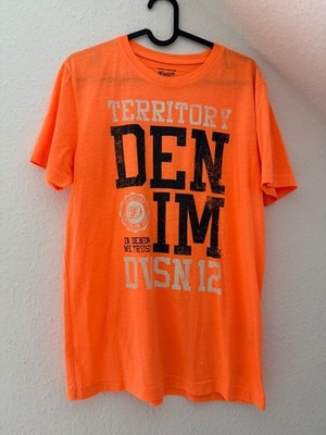 Tom Tailor  Herren T-Shirt / Größe M/ leuchtend orange/ getragen