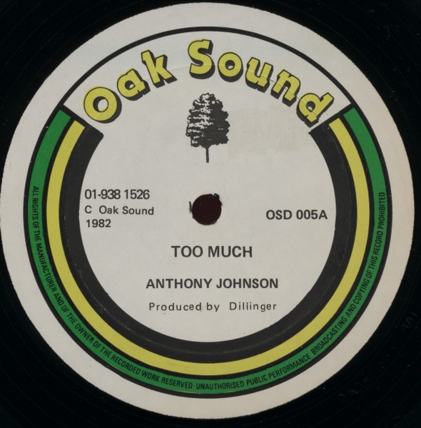 Anthony Johnson / Welton Irie - Too Much / How You Keep A Dance (12") (Very Good