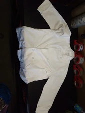 WOMEN'S FOOD SERVICE SMOCK. WHITE SIZE X SMALL - SHORT