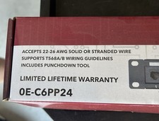 CAT6 PATCH PANEL 24 PORT 0E-C6PP24.