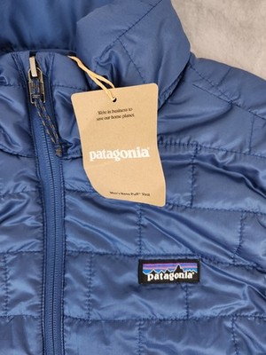 Patagonia Nano Puff Vest Clement Blue Men's Size Medium | eBay