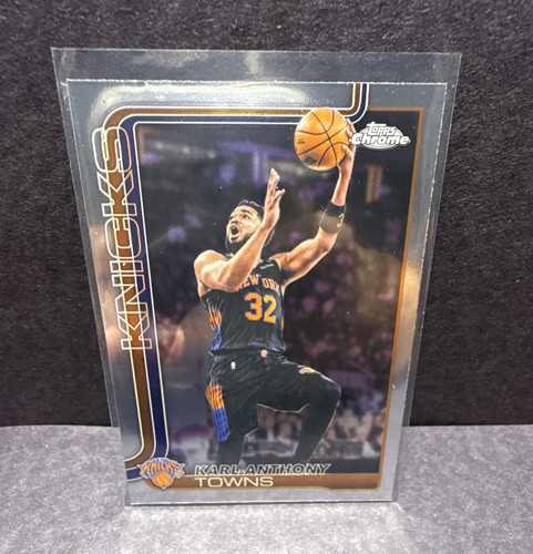 Topps Chrome Update Karl-Anthony Towns Base Set #21 New York Knicks 2025-26