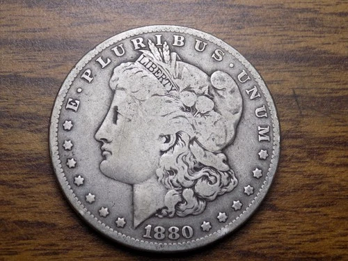 MORGAN SILVER DOLLAR 1880 O MICRO O NICE AU BETTER DATE 90% SILVER DOLLAR
