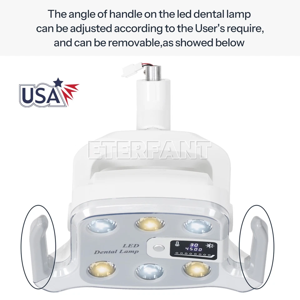 Lámpara Oral 6LED Dental 8W/9W Sin Sombras Luz Sensor de Inducción F Silla Dental EE. UU. Foto 2 de 4