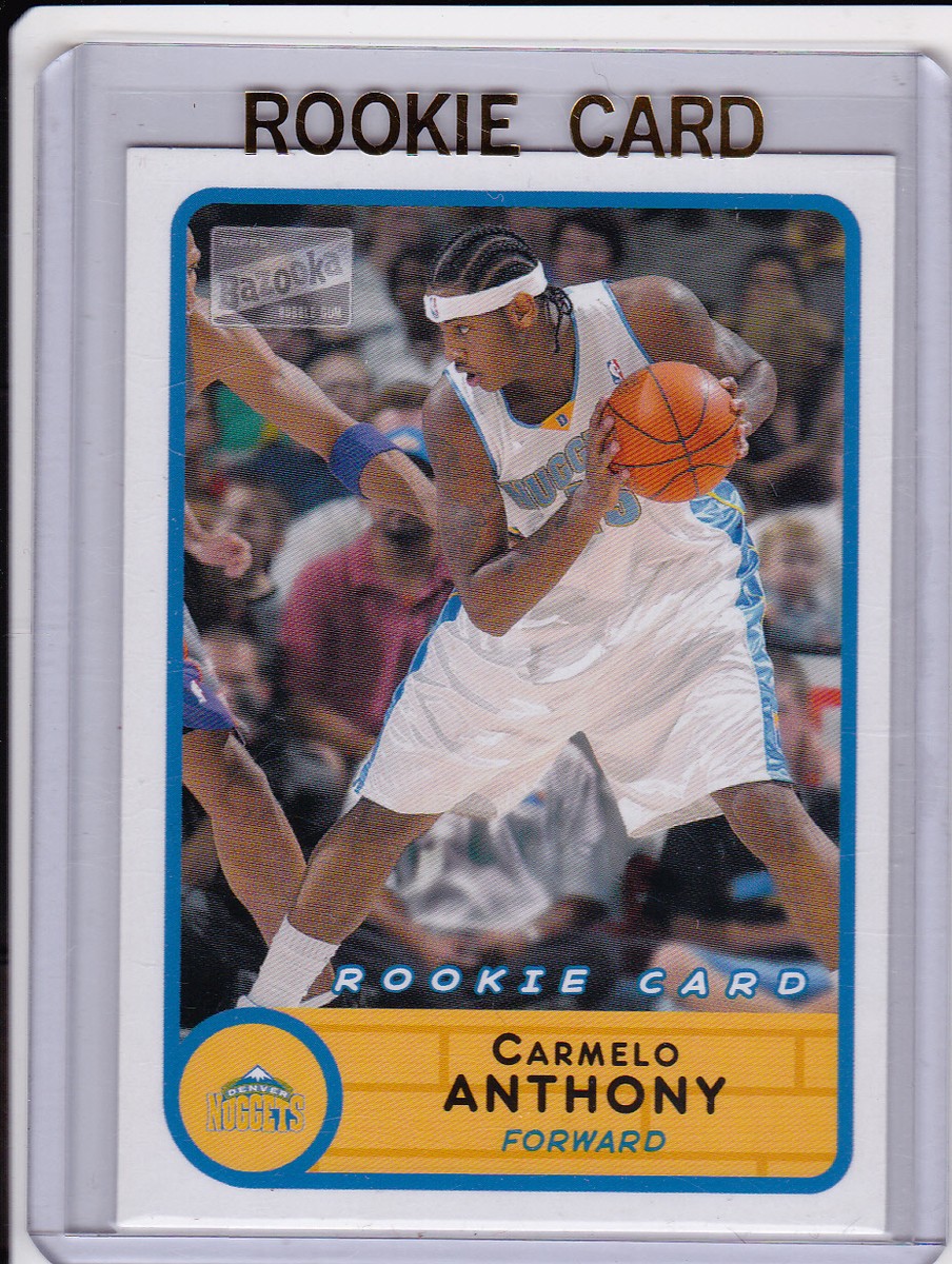 Carmelo Anthony 03/04 Bazooka RC Nuggets BASKETBALL ROOKIE CARD