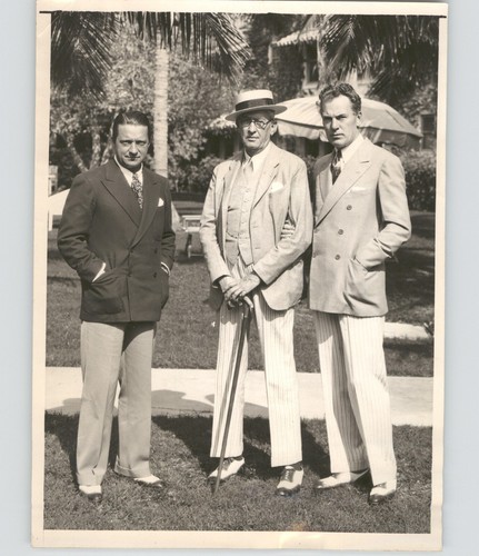 SCHAUSPIELER William Gaxton, Thomas Meighan, AUTOR George Ade 1931 Pressefoto