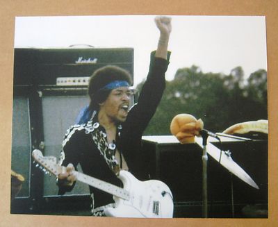 Rock & Roll JIMI HENDRIX 11x14 Color Photo with Marshall Amp | eBay