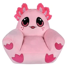 RI 20" Pink Axolotl Soft, Stuffed Plush Kids Chair