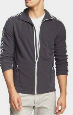 $135 Helly Hansen Lifa Midlayer Jacket Sz S,M,L NWT Men Ebony Fleece Zip Gray 