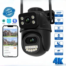 PTZ 8MP Wifi Camera Auto Tracking Night Vision Outdoor CCTV Security Protection