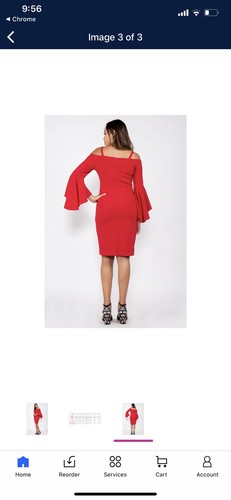 R&M Richards Off-The-Shoulder Flared-Sleeve Dress Size 12 - Picture 2 of 7