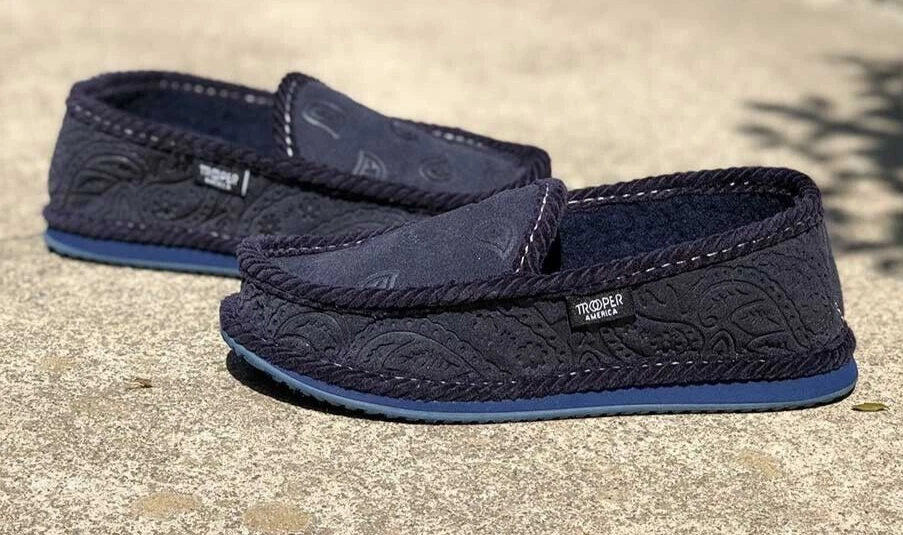 Trooper American Newbuck темно-синий дом обуви KN-002F скольжения унисекс 1 pr - Изображение 3 из 3
