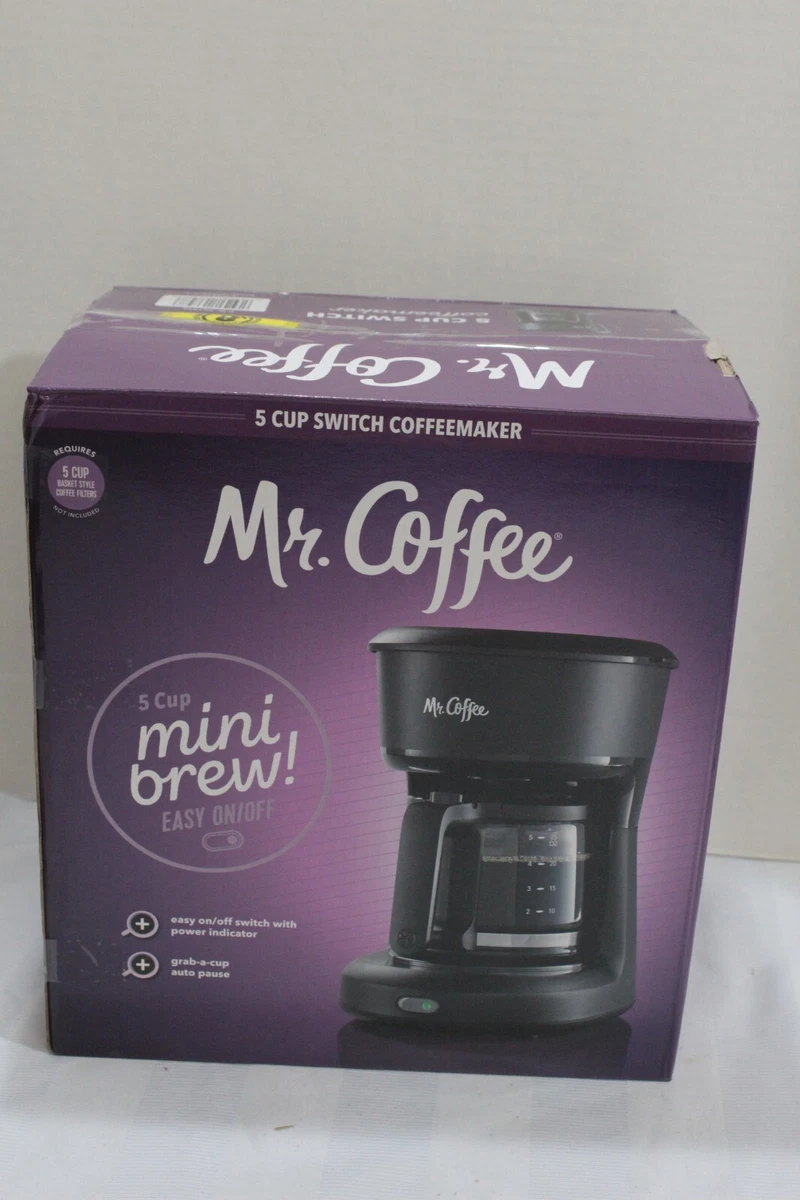 Mr. Coffee 5 Cup Black Coffee Maker