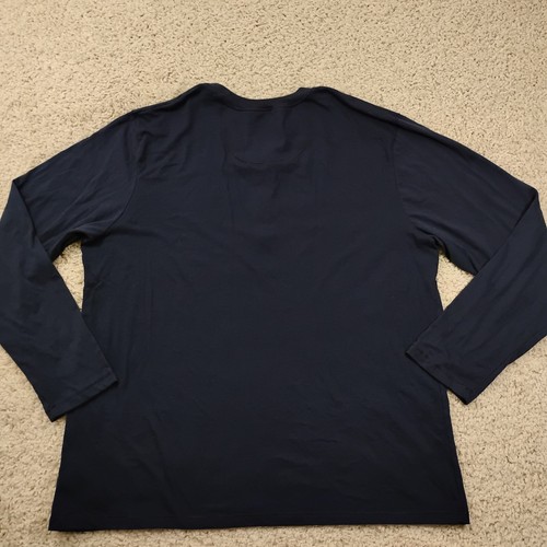 Eddie Bauer Shirt Mens XL Blue Henley Long Sleeve Outdoor Hiking Camping A2 - Picture 5 of 8