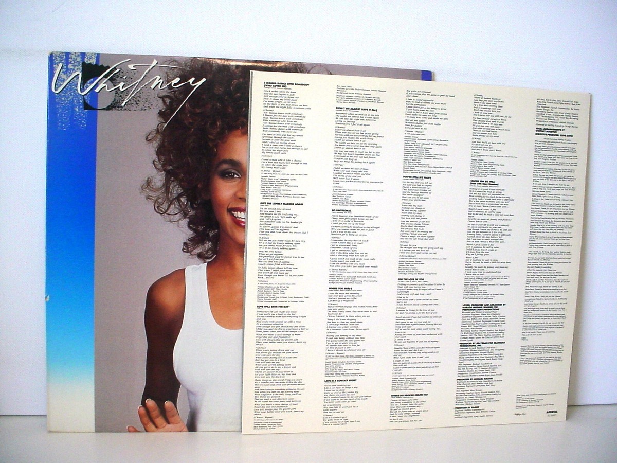 Whitney Houston Whitney LP 1987年5月プレス WHITNEY HOUSTON 