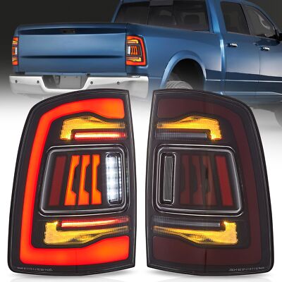 For 2009-2018 Dodge Ram 1500 2500 3500 Smoked LED Tail Lights Startup Animation