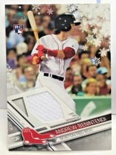 Andrew Benintendi 2017 Topps WalMart Holiday Mega Baseball RC Relic GU Jersey SP
