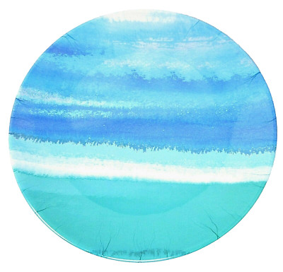 Melamine Dinner Plates Set of 4 Green Blue Ocean To Sky 11''