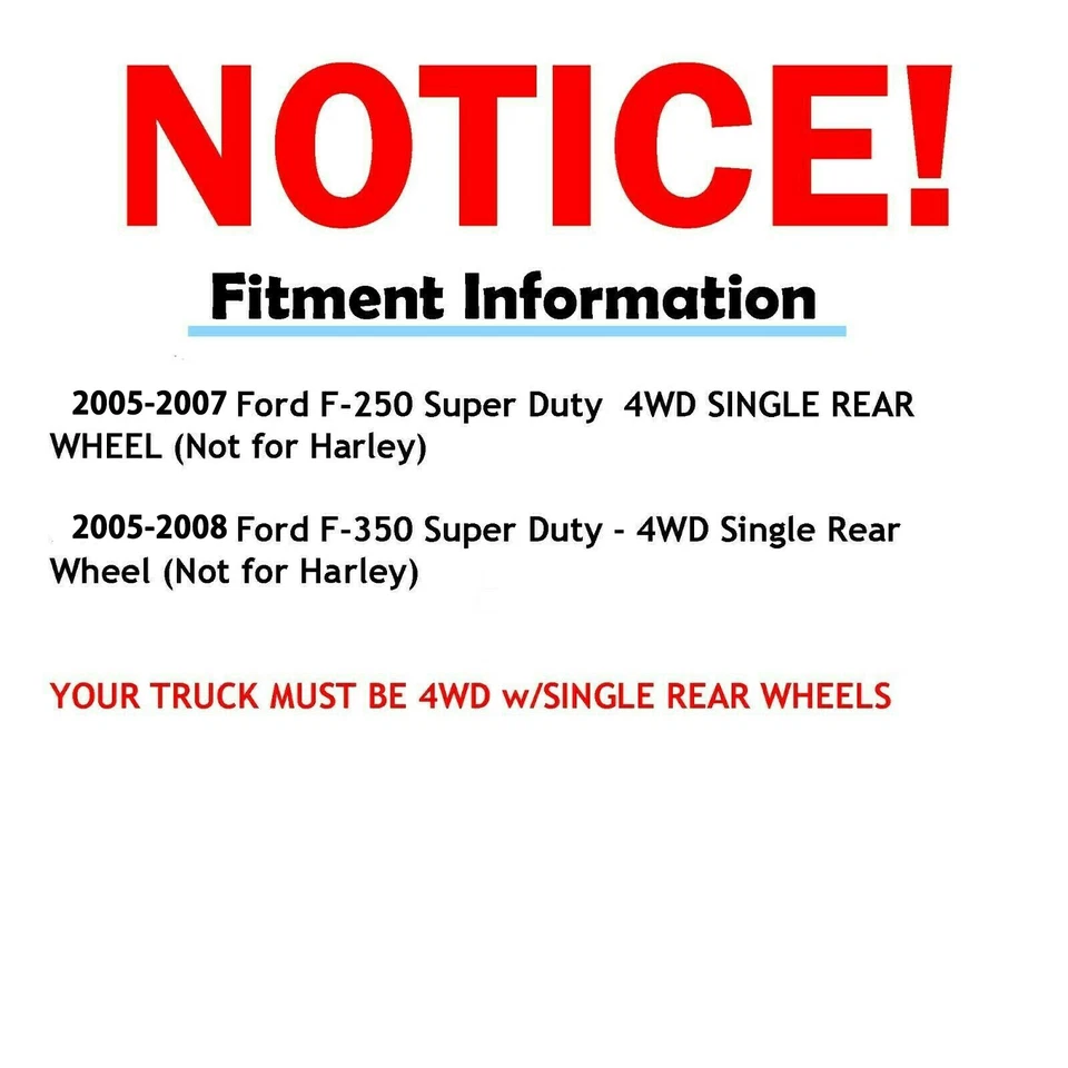 Kit de pastillas de freno delanteras y traseras 4x4 para Ford F-350 Super Duty Foto 3 de 4