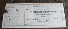 1907 Billhead Recipt Waterville Milling Co Wa Thompson & Brown CO Farina Feed