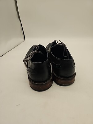 Winthrop Mens Black Leather Oxford Shoe Size 10.5 Lace Up | eBay display picture 1