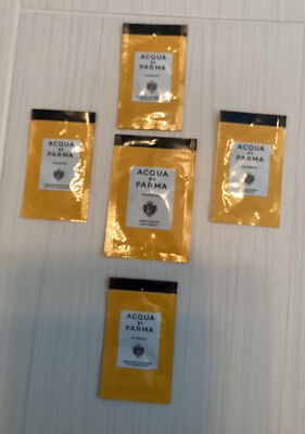 AQUA DI Parma Barbiere  5 Samples: Shampoo, Soft Shaving Cream And Others.