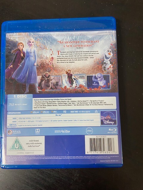Frozen 2 Blu-ray [Region Free] Animated Musical Fantasy Movie | eBay