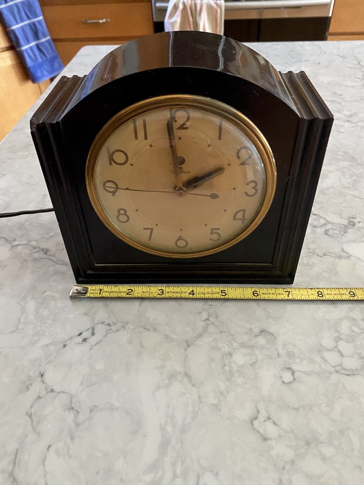 1930’s Warren Telechron Art Deco Bakelite Clock Ashland,Massachusetts