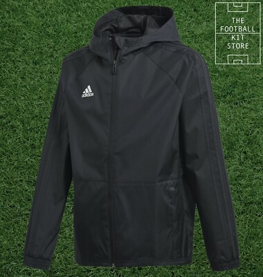 adidas Condivo Rain Jacket Black Football Training Hooded