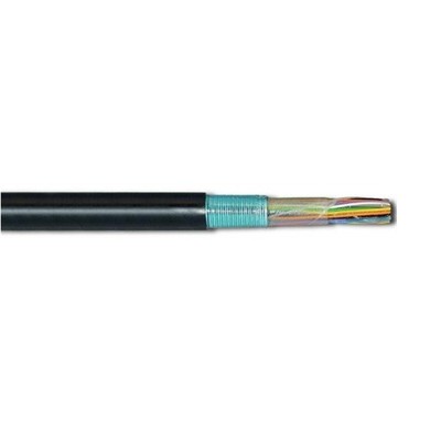 250' 24 AWG 12 Pair PE-89 Aluminum Shield Direct Burial Telephone Cable Black