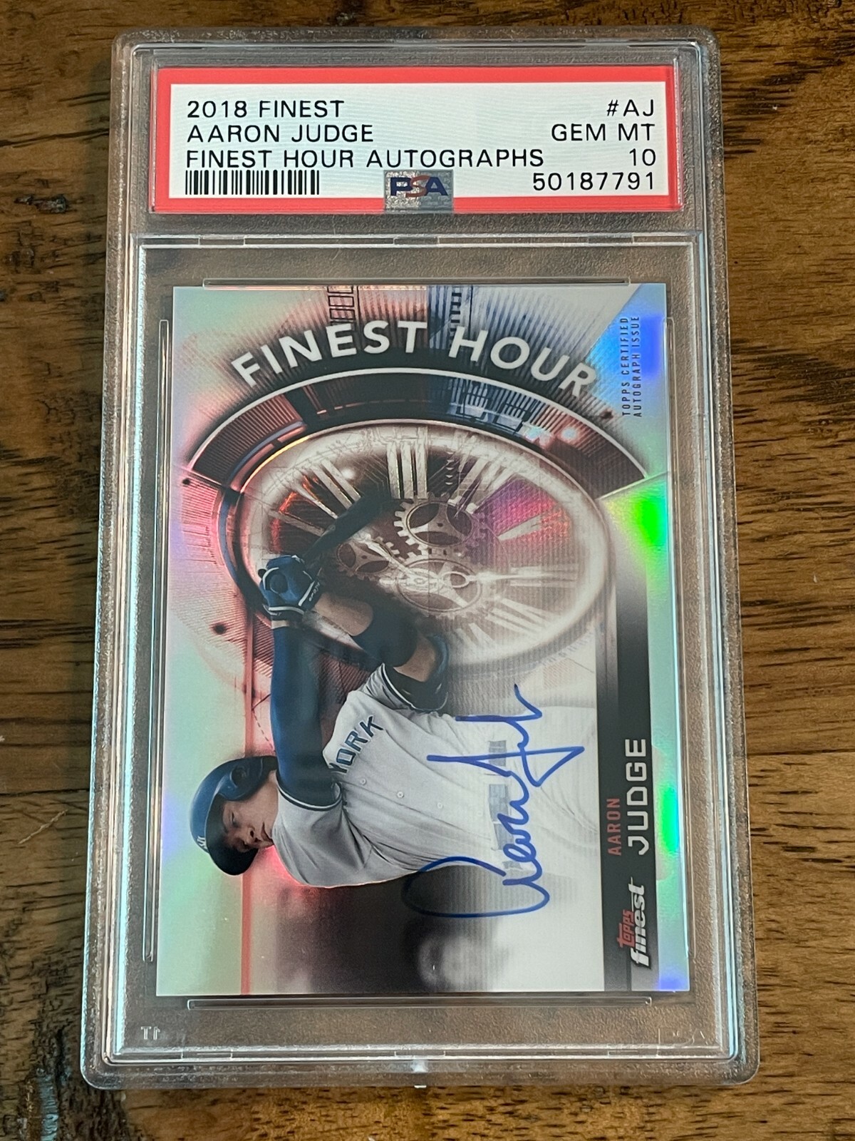 Aaron Judge 2018 Finest FHA-AJ Finest Hour AUTO PSA 10 - GEM MINT 