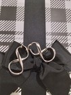 Italian Sterling Silver Twist Elongated Loopy Hoop Earrings Made in Italy — photo 3