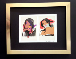ANDY WARHOL + SIGNED 1984 "LADIES & GENTS" PRINT MOUNTED & FRAMED + BUY IT NOW!