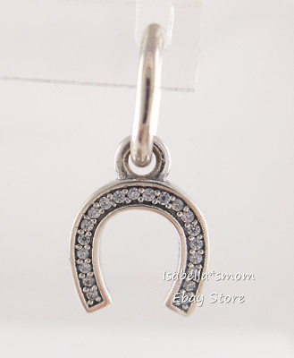 SYMBOL OF LUCK Authentic PANDORA Dangle HORSESHOE Pendant/Charm