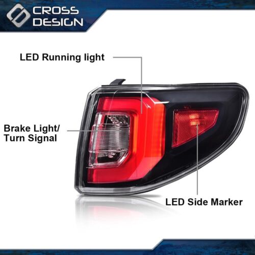 Tail Light Right Passenger Side Fit For 13-16 GMC Acadia 2017 GMC Acadia Limited - Picture 3 of 9