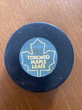 1977-83 Toronto Maple Leafs OLD VINTAGE NHL VICEROY OFFICIAL GAME USED PUCK