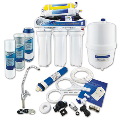 Umkehrosmose Wasserfiltersystem 50 GPD 6-stufig gepumpt für Wohngebrauch