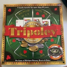 TRIPOLEY SPECIAL EDITION Board Card Game 100% COMPLETE 2000 VINTAGE