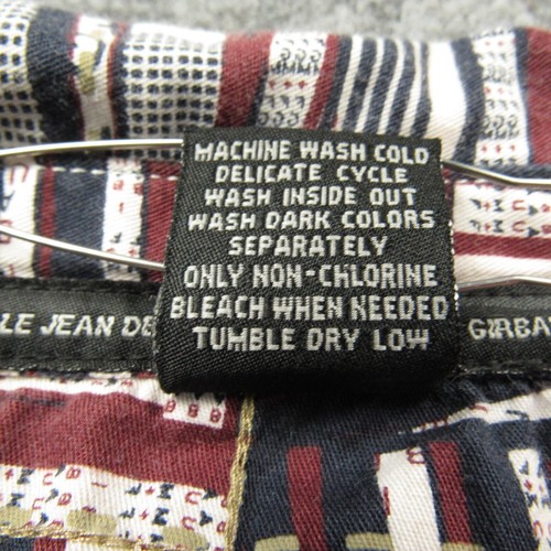 Le Jean De Marithe Francois Girbaud Hemd Herren Extra Large Rot Weiß Blau Flaggen - Bild 9 von 10
