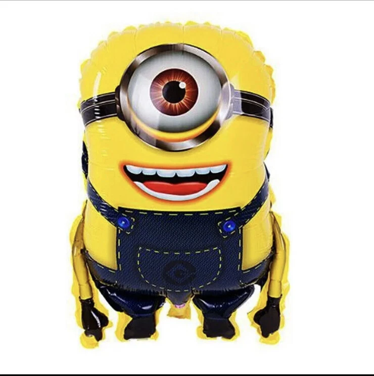 Paquete de 6 globos de papel aluminio Mylar Minion Kevin, Stuart & Bob Minions decoración de fiesta Foto 2 de 4