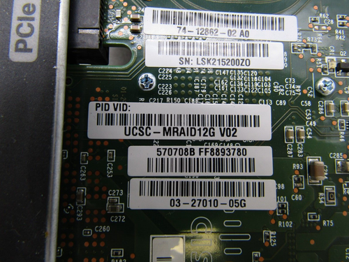 Cisco UCSC-MRAID12G-4GB V02 12Gb/s PCIe x8 SAS RAID Controller Card - Picture 5 of 5