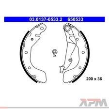 ATE 03.0137-0533.2 Bremsbackensatz für Opel Karl C16