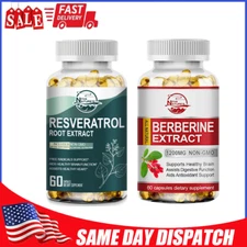 Berberine HCL | Resveratrol - Cholesterol, Anti-inflammatory Blood Sugar Support